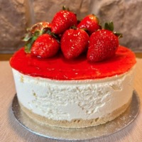 Celebration Cake - Strawberry Cheesecake